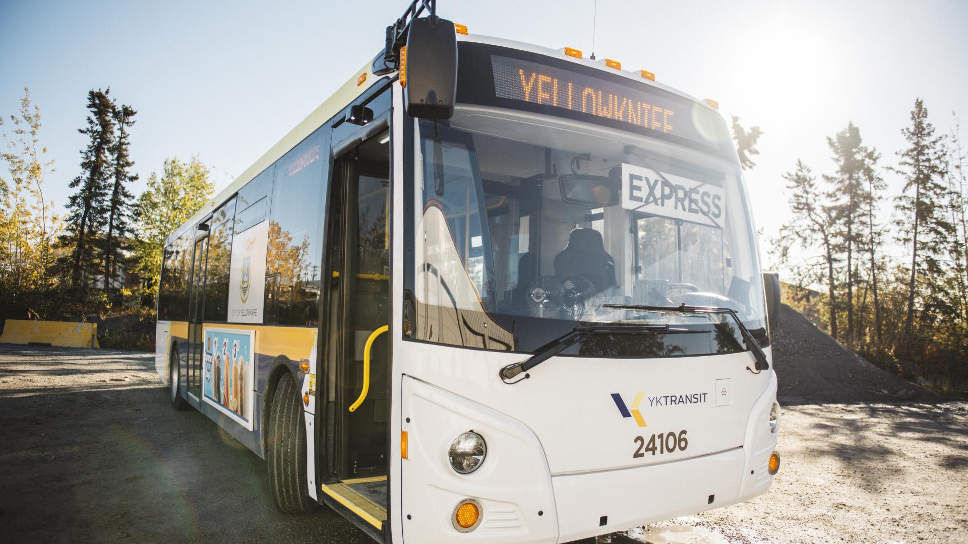 YK Transit, front of bus
