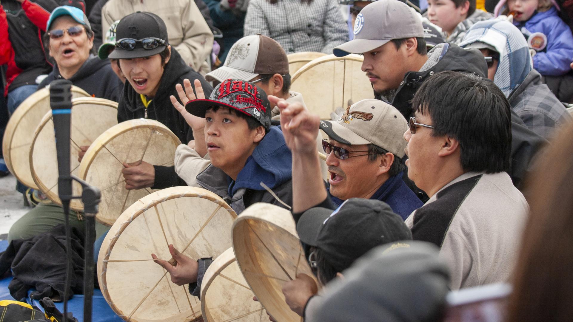 Dene Drummers 2009 - Bill Braden